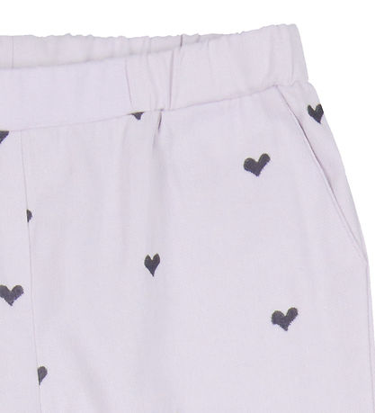 Copenhagen Colors Bukser - Lavender  m. Hjerter Copenhagen Colors Bukser - Lavender  m. Hjerter