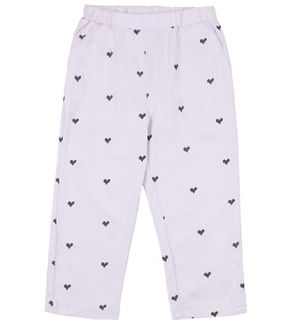 Copenhagen Colors Bukser - Lavender  m. Hjerter Copenhagen Colors Bukser - Lavender  m. Hjerter