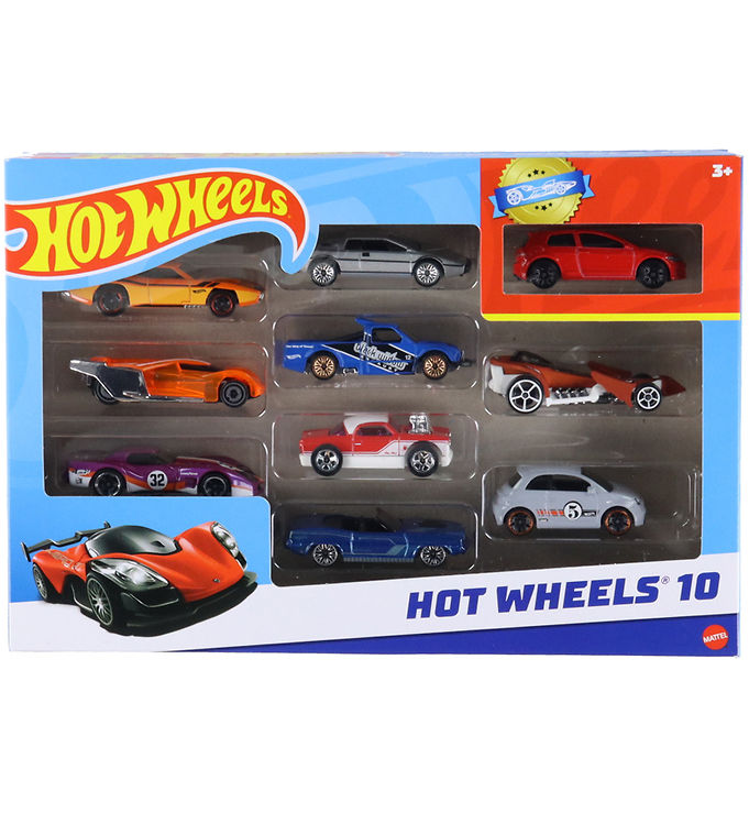 Hot Wheels Biler - 10-pak - Assorteret
