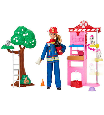 Barbie Dukke - 30 cm - Career Fire Fighter Playset