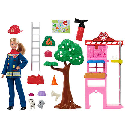 Barbie Dukke - 30 cm - Career Fire Fighter Playset