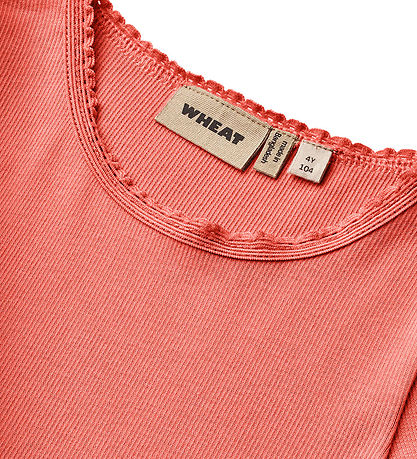 Wheat Bluse - Rib - Reese - Candy Red Wheat Bluse - Rib - Reese - Candy Red
