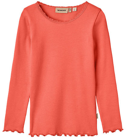 Wheat Bluse - Rib - Reese - Candy Red Wheat Bluse - Rib - Reese - Candy Red