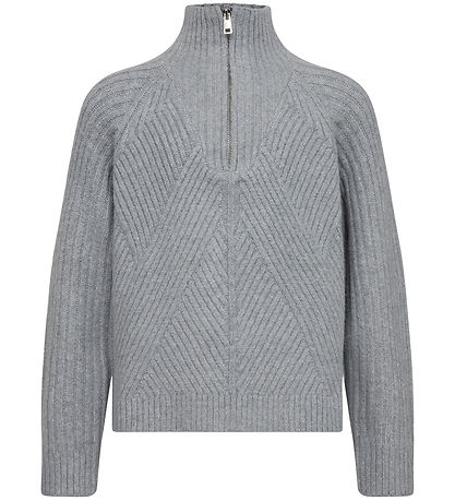 Sofie Schnoor Bluse - Strik - Grey Melange