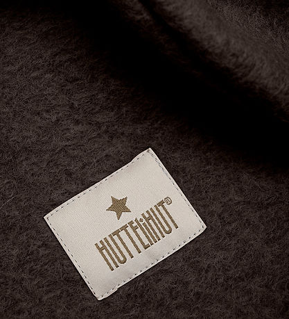 Huttelihut Elefanthue - Uld - 2-lags - Dark Brown Melange m. Øre