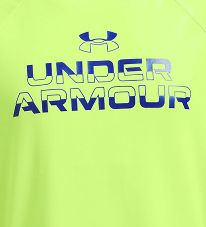 Under Armour T-Shirt - Tech Split Wordmark - Morph Green Under Armour T-Shirt - Tech Split Wordmark - Morph Green