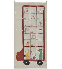 OYOY Julekalender - Bus - Clay/Rød OYOY Julekalender - Bus - Clay/Rød