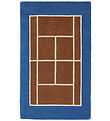 OYOY Tæppe - Tennis Tæppe - 150x88 cm - Caramel/Optic Blue OYOY Tæppe - Tennis Tæppe - 150x88 cm - Caramel/Optic Blue