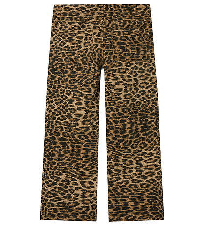 Name It Bukser - Twill - NkfRose - Silver Mink/Leopard