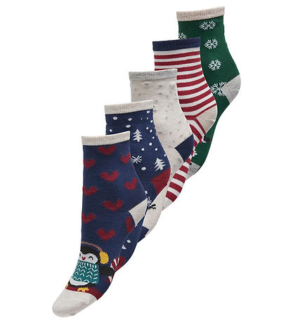 Kids Only Strømper - KogChristmas - 5-pak - High Risk Red Kids Only Strømper - KogChristmas - 5-pak - High Risk Red