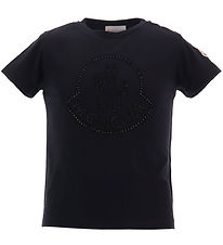 Moncler T-shirt - Sort m. Similisten Moncler T-shirt - Sort m. Similisten