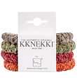 Kknekki Hårelastikker - 4-pak - Velour - Grøn/Orange/Brun Kknekki Hårelastikker - 4-pak - Velour - Grøn/Orange/Brun