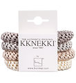 Kknekki Hårelastikker - 4-pak - Beige/Grå Kknekki Hårelastikker - 4-pak - Beige/Grå