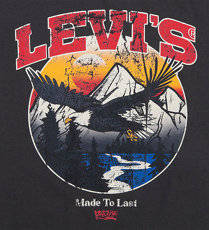 Levis T-shirt - Pirate Black m. Ørn