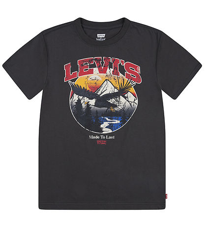Levis T-shirt - Pirate Black m. Ørn Levis T-shirt - Pirate Black m. Ørn