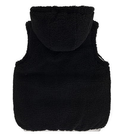 Levis Dynevest m. Fleece - Vendbar - Sølv/Sort