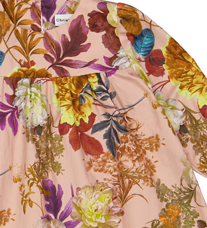 Christina Rohde Kjole - Dusty Rose m. Blomster