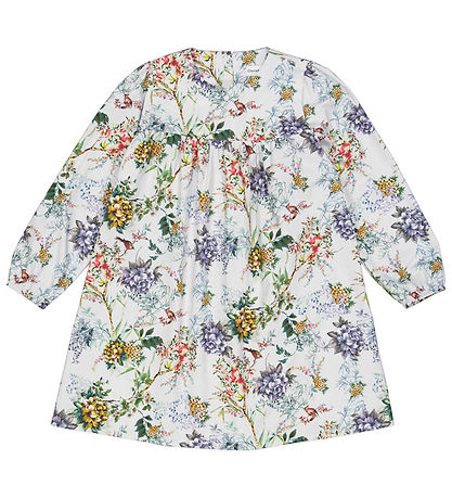 Christina Rohde Kjole - Blågrå m. Blomster Christina Rohde Kjole - Blågrå m. Blomster