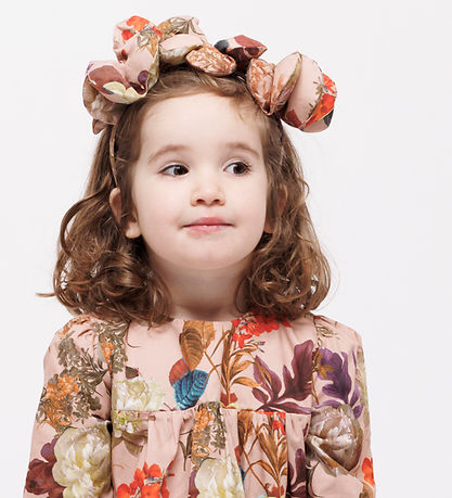 Christina Rohde Hårbøjle - Dusty Rose m. Blomster Christina Rohde Hårbøjle - Dusty Rose m. Blomster