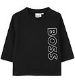 BOSS Bluse - Sort m. Hvid BOSS Bluse - Sort m. Hvid