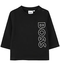 BOSS Bluse - Sort m. Hvid BOSS Bluse - Sort m. Hvid