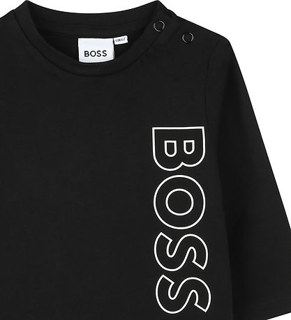 BOSS Bluse - Sort m. Hvid