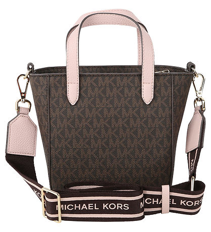 Michael Kors Skuldertaske - Brun/Rosa m. Guld