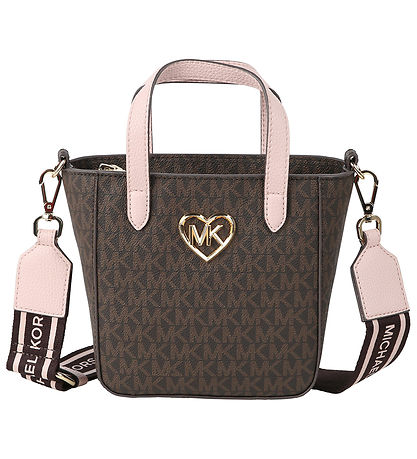 Michael Kors Skuldertaske - Brun/Rosa m. Guld