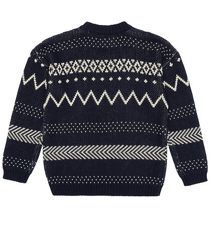 The New Bluse - Strik - TNLinus Jacquard - Navy Blazer The New Bluse - Strik - TNLinus Jacquard - Navy Blazer