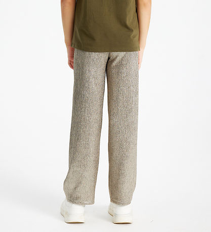 The New Bukser - Rib - TNLeah - Wide - Guld