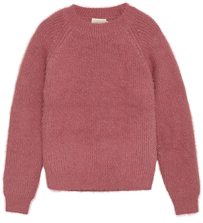 Creamie Bluse - strik - Mesa Rose m. Glitter Creamie Bluse - strik - Mesa Rose m. Glitter