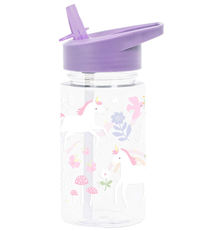 A Little Lovely Company Drikkedunk m. Sugerør - 450 ml - Unicorn