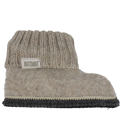 Huttelihut Hjemmesko - Uld - Camel Melange Huttelihut Hjemmesko - Uld - Camel Melange