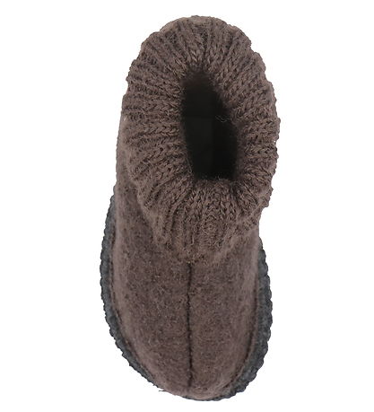 Huttelihut Hjemmesko - Uld - Coffee Bean Huttelihut Hjemmesko - Uld - Coffee Bean