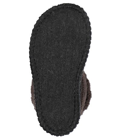 Huttelihut Hjemmesko - Uld - Coffee Bean Huttelihut Hjemmesko - Uld - Coffee Bean