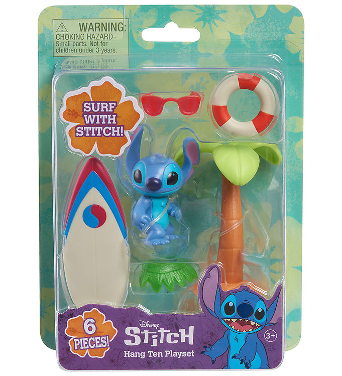 Disney Stitch Legesæt - 6 Dele - Hang Ten