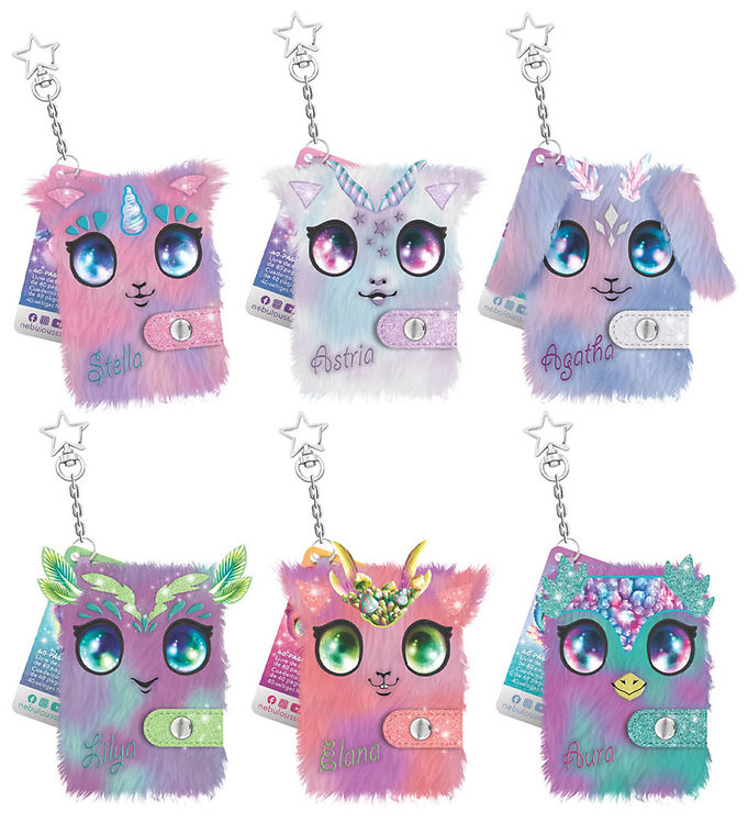 Nebulous Stars Notesbog - Fuzzy Mini - Assorteret