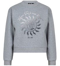 Indian Blue Jeans Bluse - Dark Grey Melange Indian Blue Jeans Bluse - Dark Grey Melange