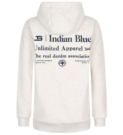 Indian Blue Jeans Hættetrøje - Unlimited Apparel - Kit Melange
