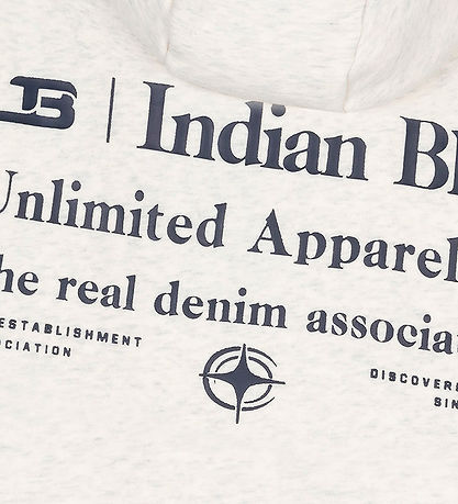 Indian Blue Jeans Hættetrøje - Unlimited Apparel - Kit Melange