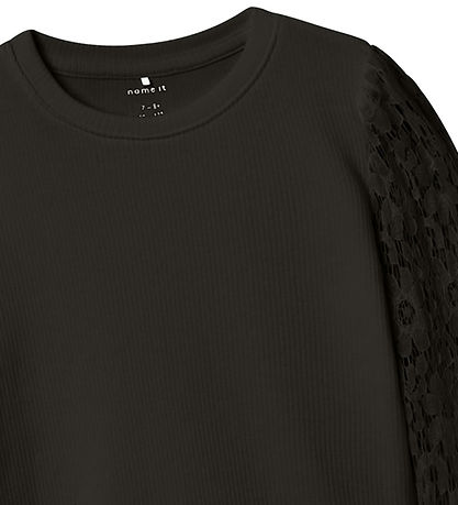 Name It Bluse - NkfOlag - Sort m. Blonder Name It Bluse - NkfOlag - Sort m. Blonder