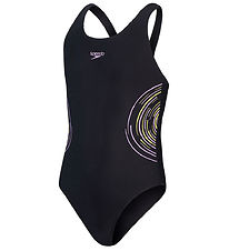 Speedo Badedragt - Placmement - Black/Purple Speedo Badedragt - Placmement - Black/Purple