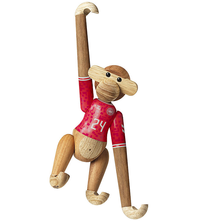 Kay Bojesen Træfigur - Abe - DBU Herre 2024 - Lille - Teak/Limba