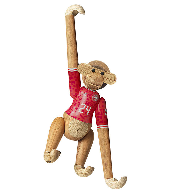 Kay Bojesen Træfigur - Abe - DBU Herre 2024 - Mini - Teak/Limba