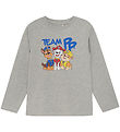 Minymo Bluse - Gråmeleret m. Paw Patrol Minymo Bluse - Gråmeleret m. Paw Patrol