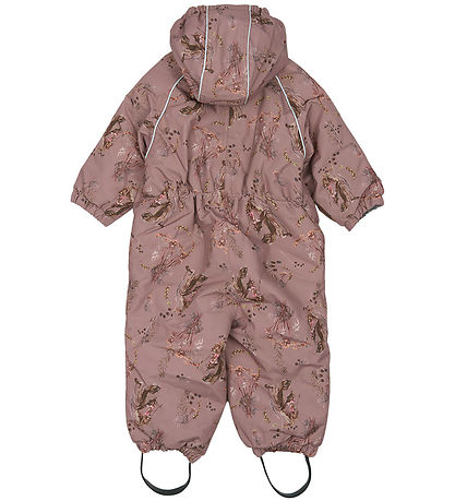 Mikk-Line Flyverdragt - Aop Floral - Twilight Mauve