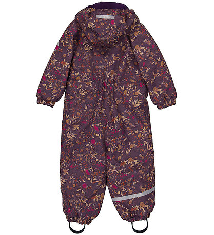 Mikk-Line Flyverdragt - Blomstret AOP - Nightshade