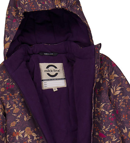 Mikk-Line Flyverdragt - Blomstret AOP - Nightshade