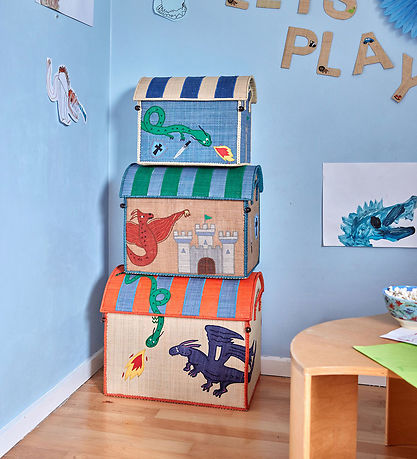 Rice Opbevaringskurve - Raffia - 3 stk. - 52/45/37 cm - Dragon Rice Opbevaringskurve - Raffia - 3 stk. - 52/45/37 cm - Dragon