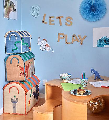 Rice Opbevaringskurve - Raffia - 3 stk. - 52/45/37 cm - Dragon Rice Opbevaringskurve - Raffia - 3 stk. - 52/45/37 cm - Dragon